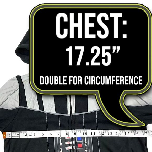 Disney Star Wars Darth Vader Fleece Costume Hoodie - WOMENS S/M (up to size 8) - Picture 9 of 13